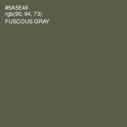 #5A5E49 - Fuscous Gray Color Image